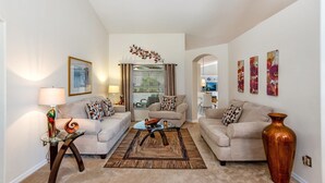 House | Living room - Stunning 4 Bed, 3 Bath Villa With Southwest Facing Pool and spa - 503 (Clermont)