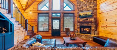 Taulutelevisio, takka, videopelejä, DVD-soitin