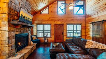 TV, fireplace, DVD player