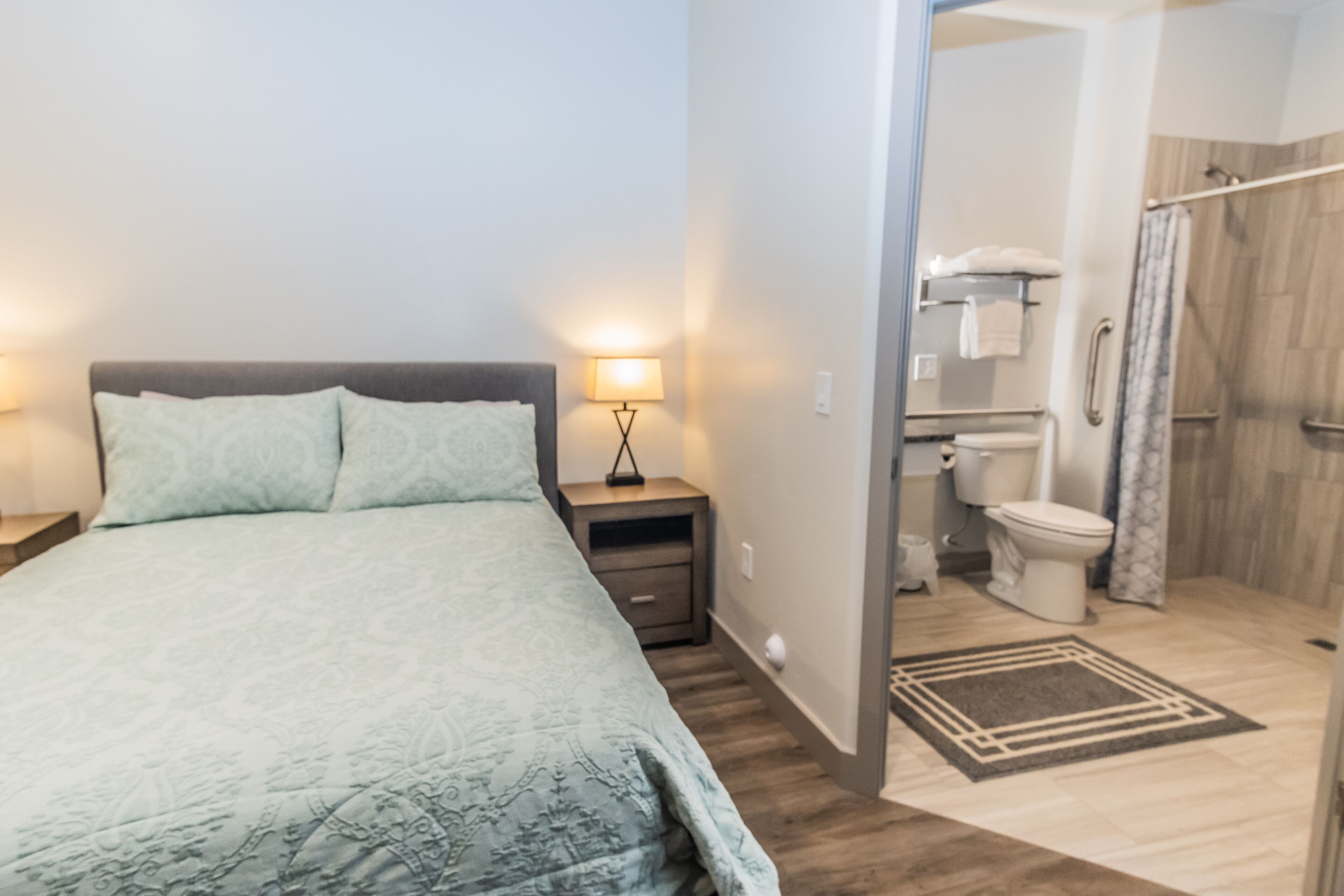 double room | bathroom | hair dryer, towels