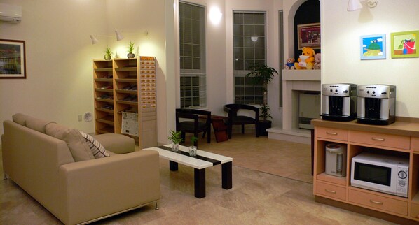 Sala de estar en el lobby