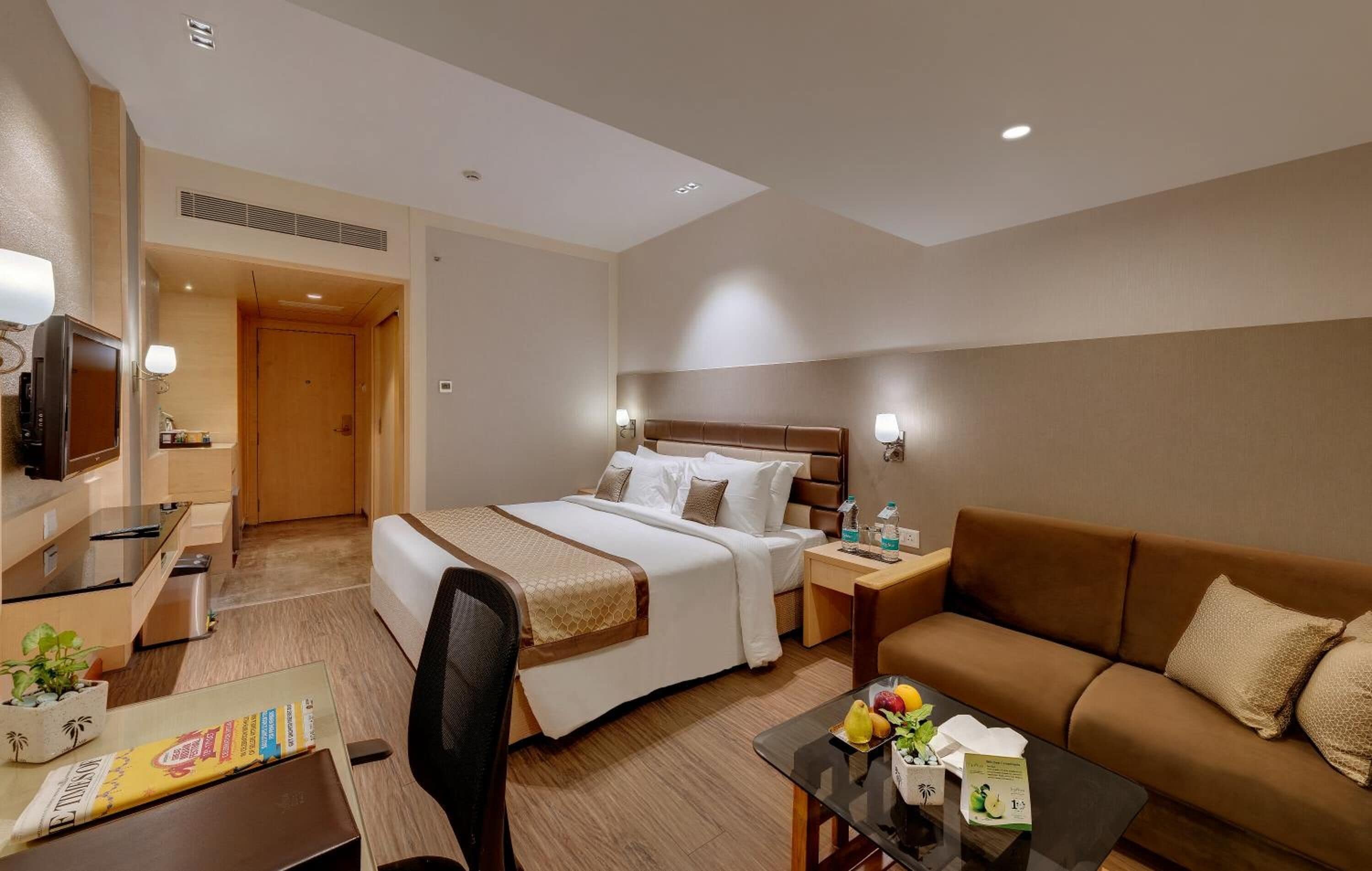 Minibar, caja de seguridad en la habitación, escritorio y wifi gratis 