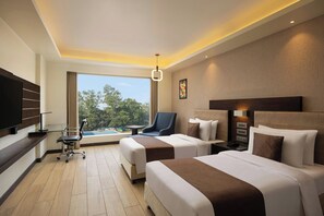 Room, 2 Single Beds, City View | Pool | Outdoor pool, open 7:00 AM to 7:00 PM, pool loungers - The Fern Residency Bhopal, Series by Marriott (Bhopal)