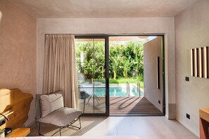 Indulge Room with Private Pool | 28m2 | View from room - Pilot Amphora Boutique Hotel - Adults Only (Apokoronas)