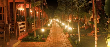 Front of property - evening/night