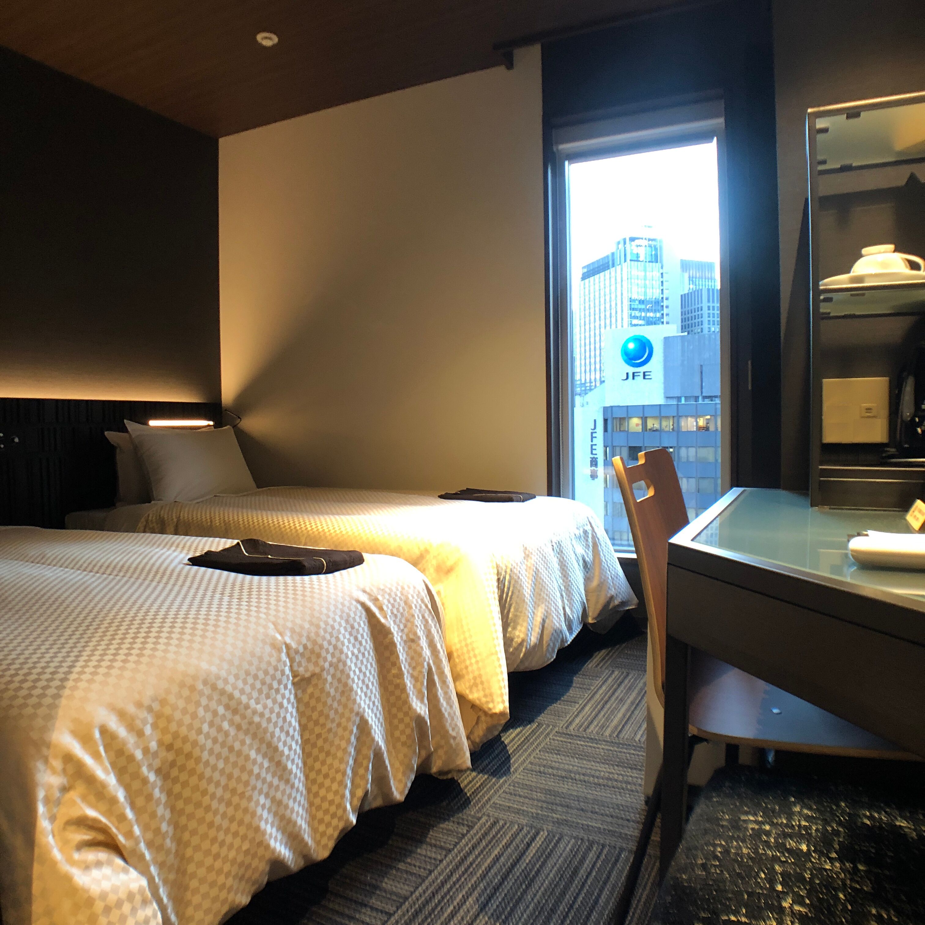 economy twin room | laptop workspace, free wifi, bed sheets