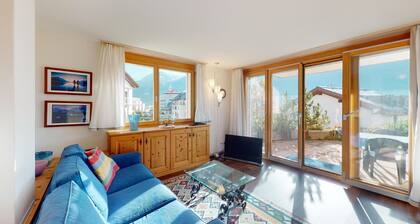 3 ½-room apartment with about 80 m2 on the ground floor with elevator.