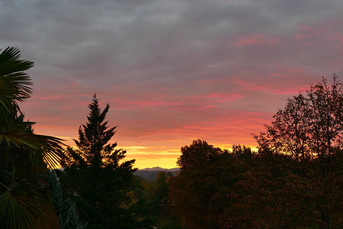 Blick von der Unterkunft