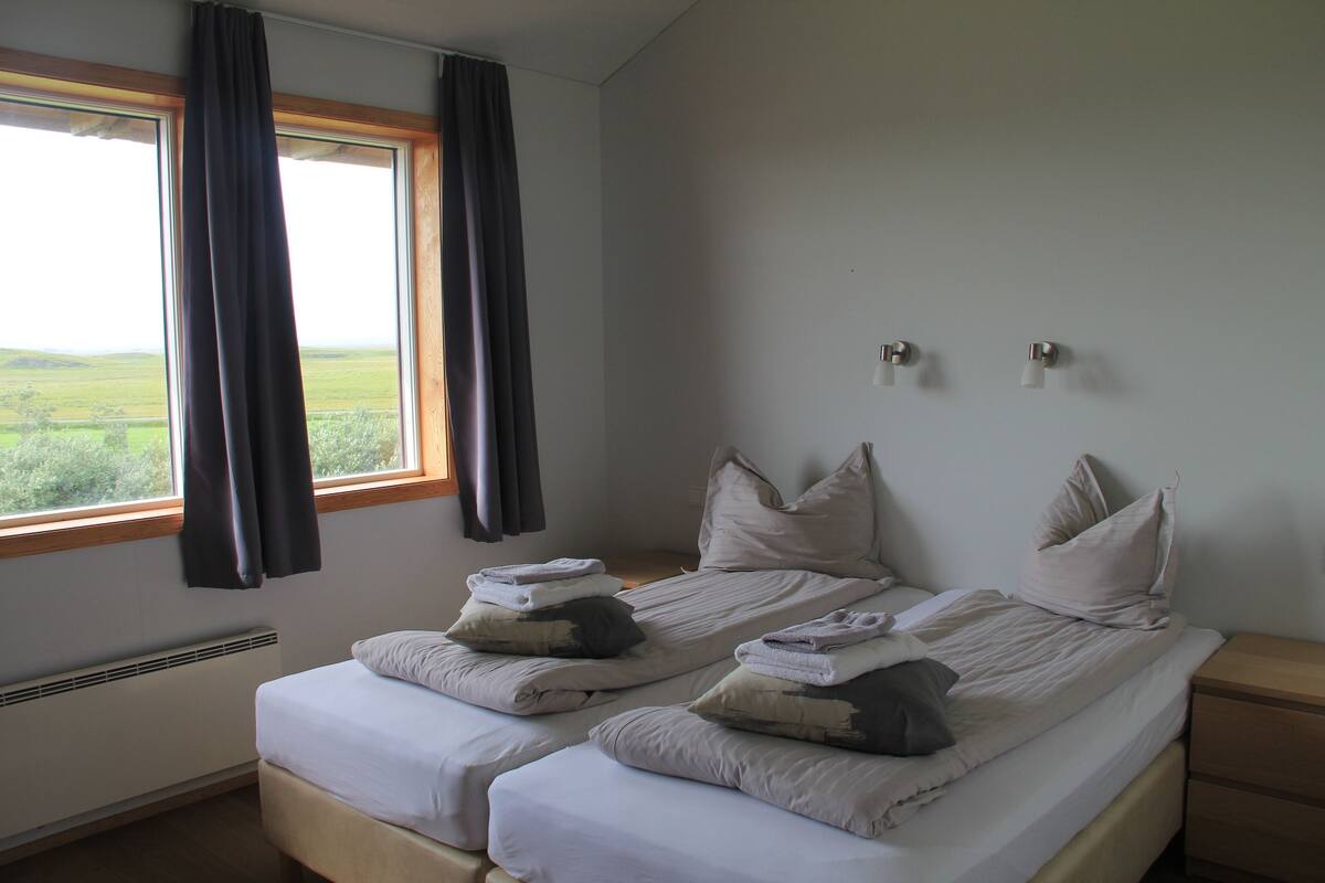 Double or Twin Room, Private Bathroom (Extra Bed) | Blackout drapes, WiFi (free), bed sheets