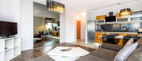 舒適公寓 | 起居區 | 電視