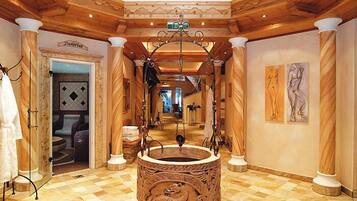 Sauna, steam room, massages