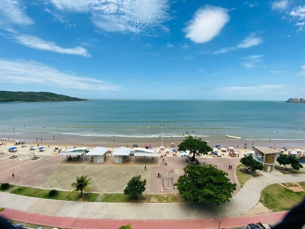 Na praia