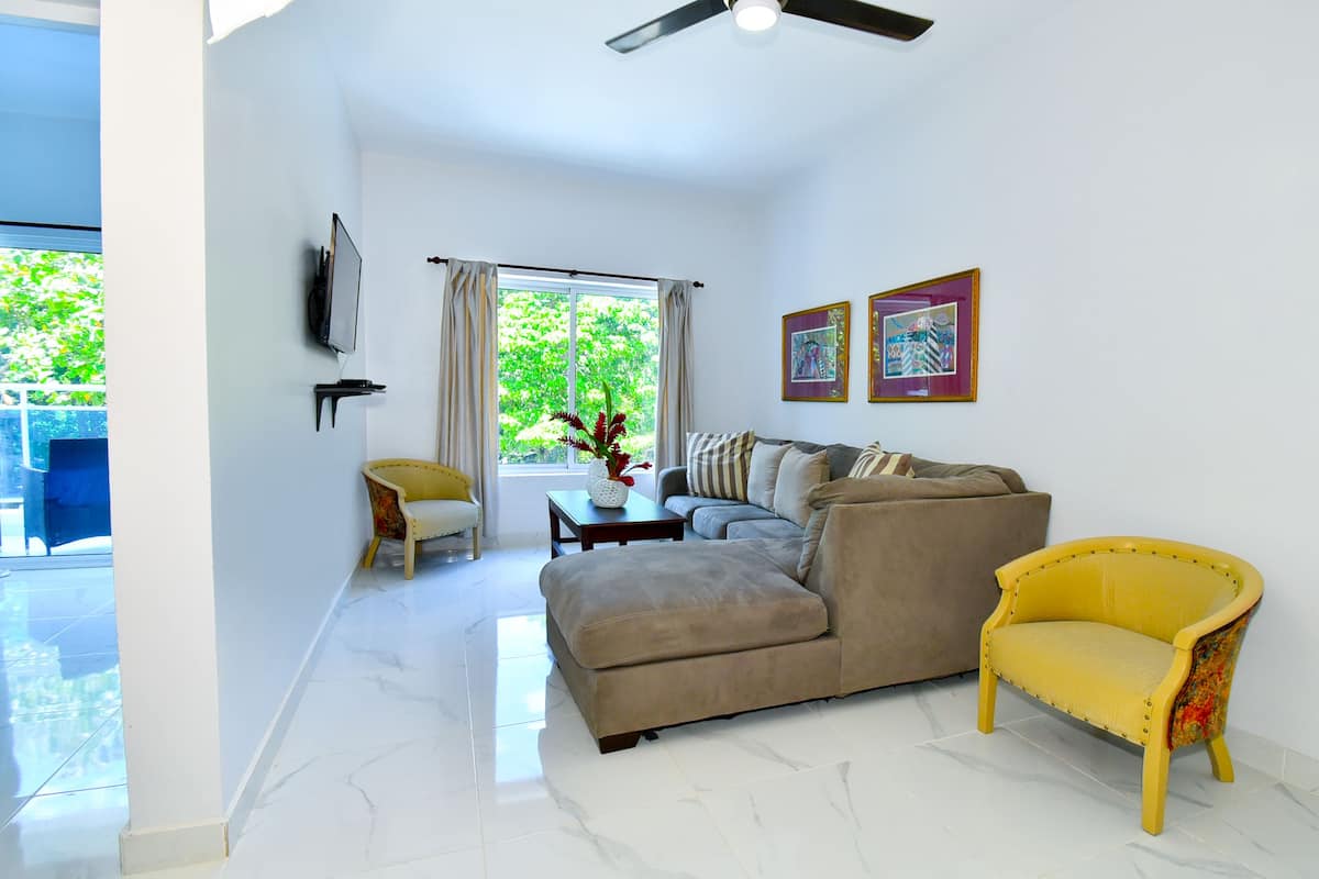 Family Apartment, 2 Bedrooms, Balcony | Living area | Flat-screen TV