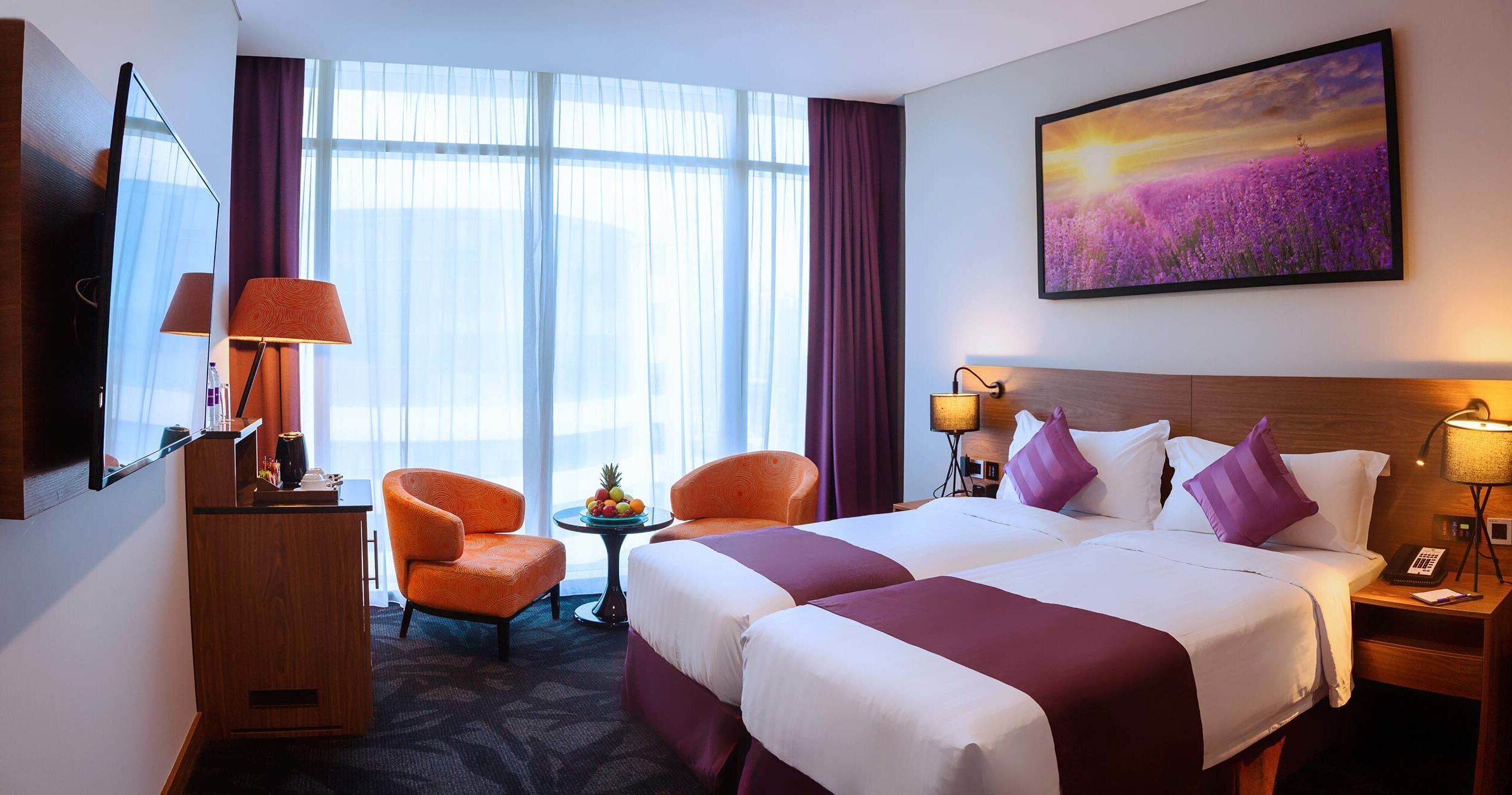 Premium bedding, down duvets, minibar, in-room safe