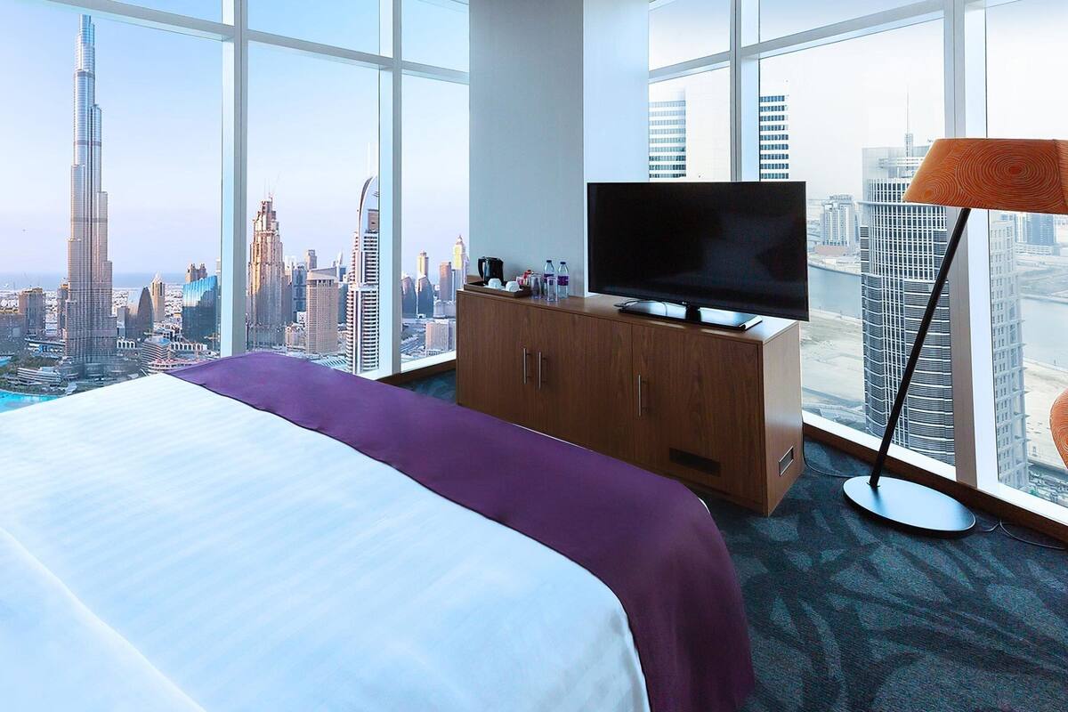 Literie de qualité supérieure, couette en duvet d'oie, minibar