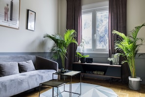Apartment, 2 Bedrooms | Living area | Flat-screen TV