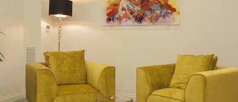 Sitteområde i lobbyen