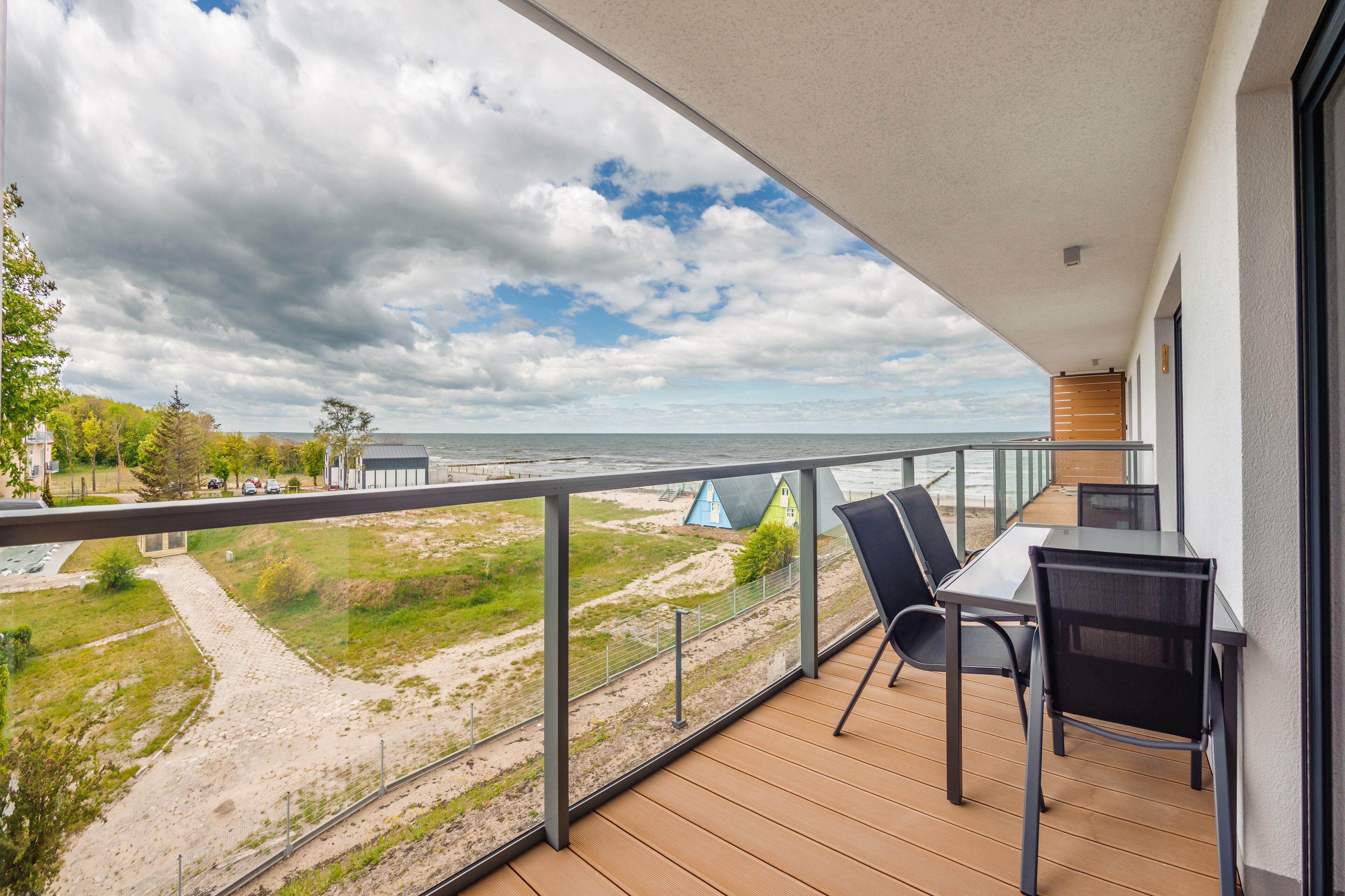 Apartment (31 - ul. Kaprala Koniecznego 7) | Blick vom Balkon