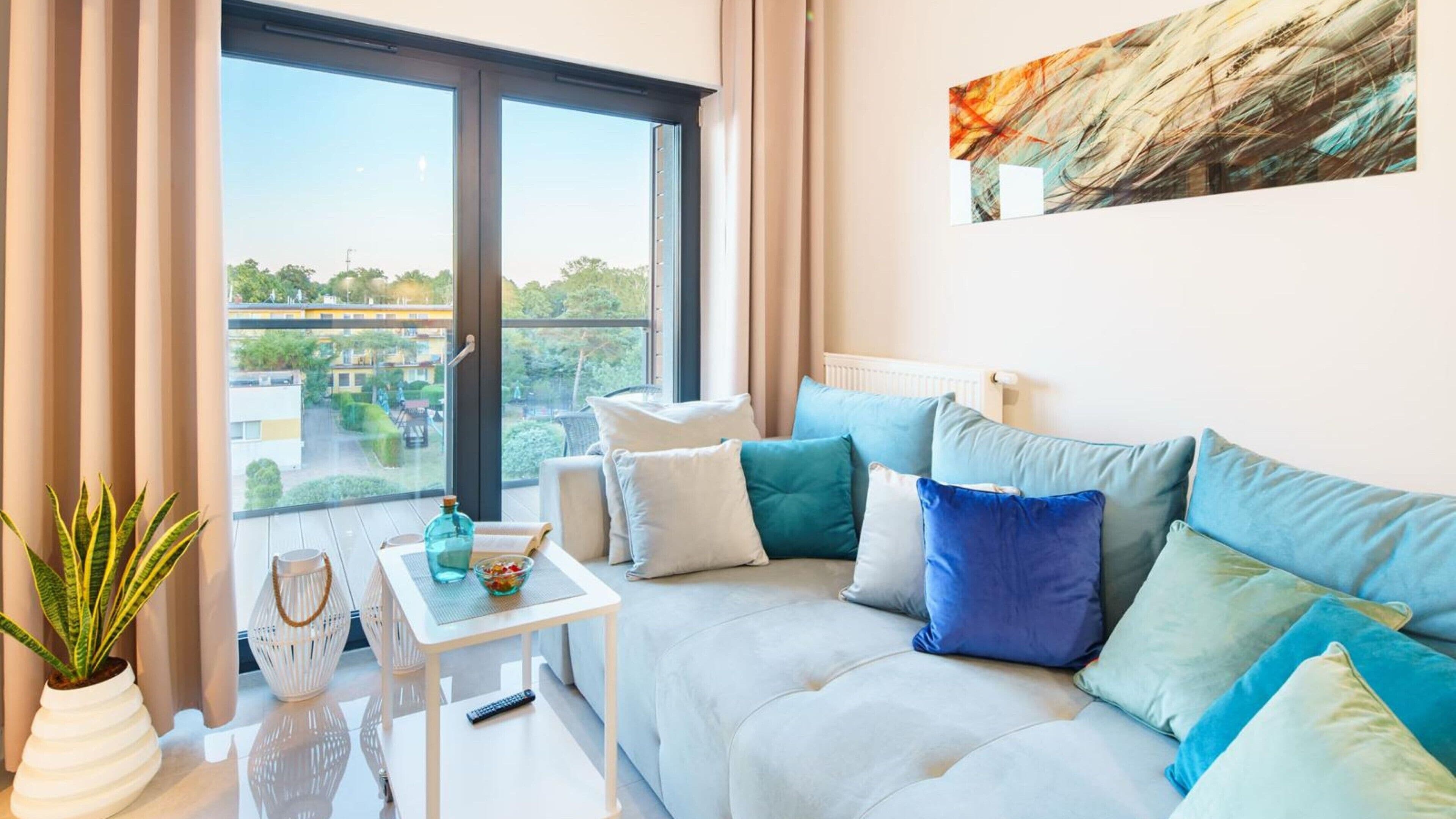 Appartement (32 E Blue) | Coin séjour | Télévision à écran plat