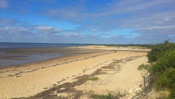 Vlak bij het strand