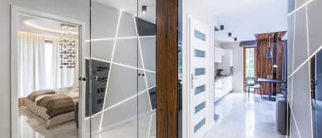 Apartment (30) | Laptop workspace, iron/ironing board, bed sheets