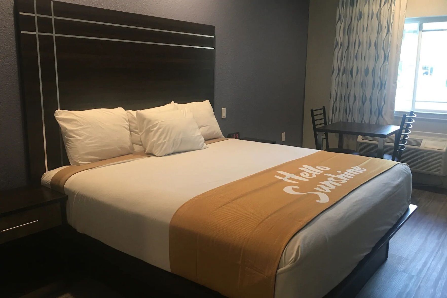 Desk, blackout drapes, iron/ironing board, free WiFi