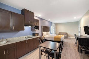 Studio Suite, 1 King Bed, Non Smoking | Desk, blackout drapes, iron/ironing board, free WiFi - Days Inn & Suites by Wyndham La Porte (La Porte)