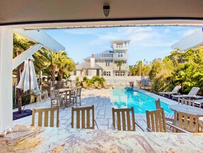 Una piscina riscaldata