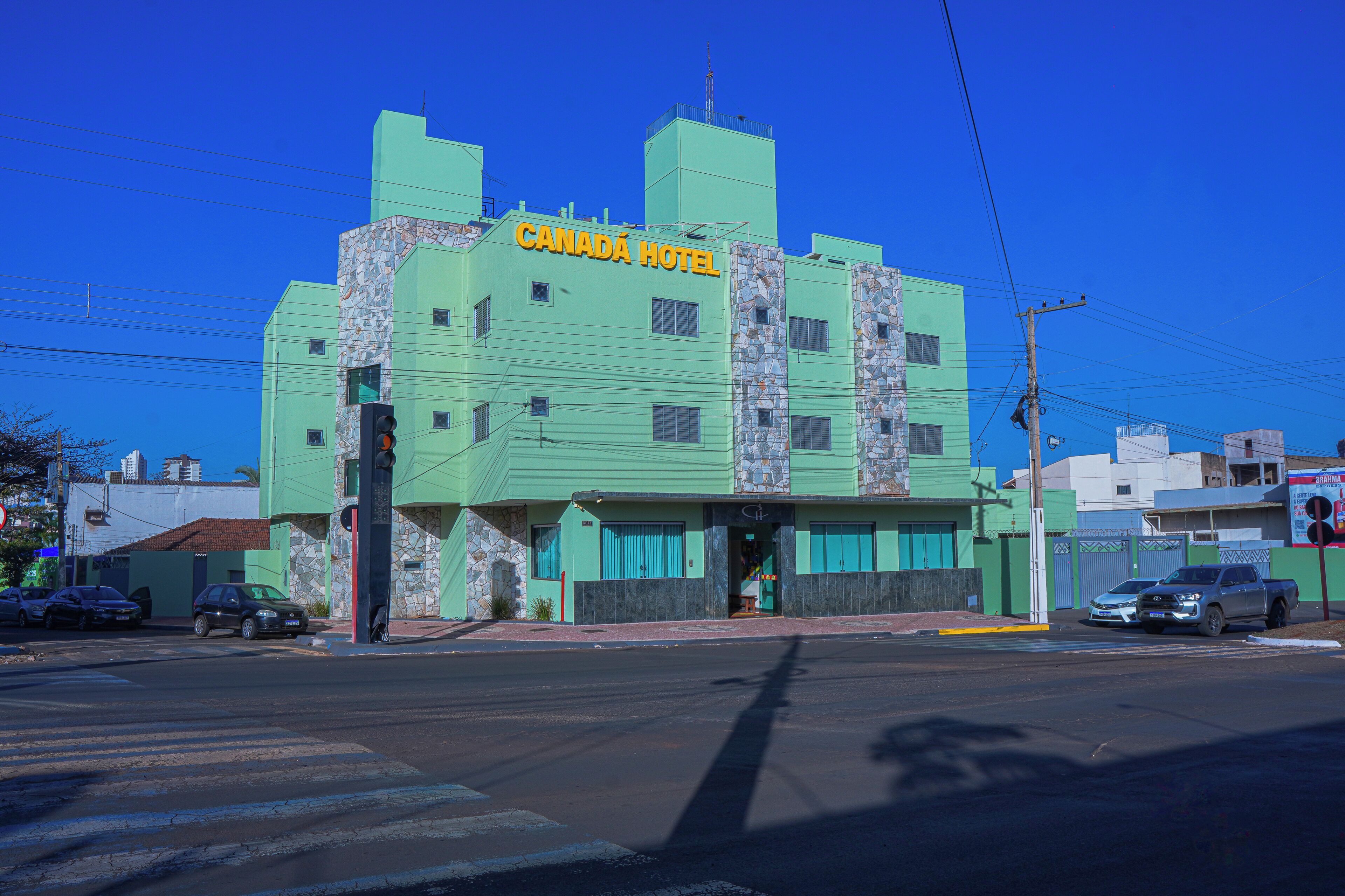 Voorkant van accommodatie