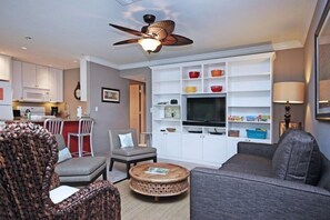 Condo | Living room | Flat-screen TV - C1 2bed/2bath (Sanibel)