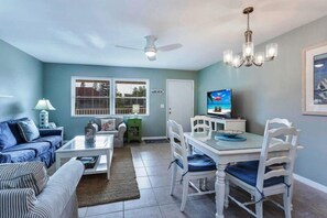 Condo | Living room | Flat-screen TV - D6 1bed/1bath (Sanibel)