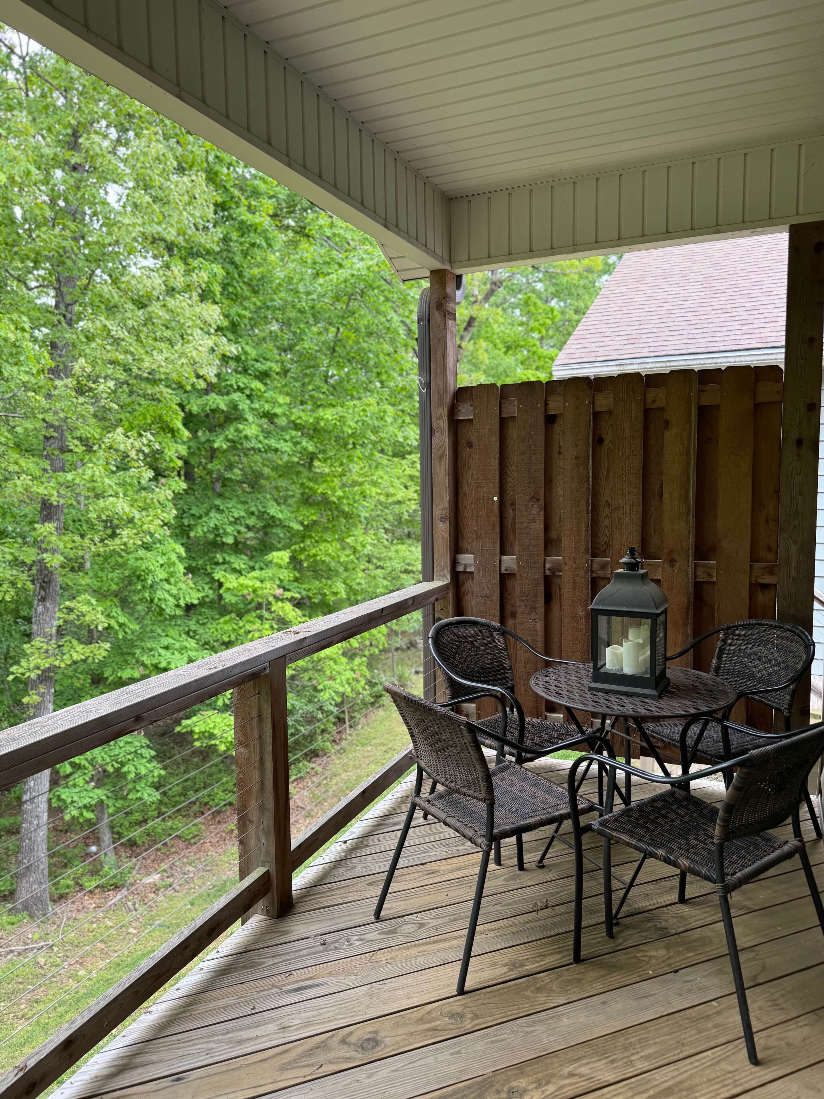 屋外ダイニングエリア