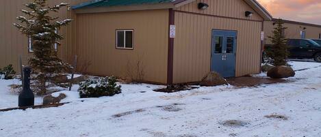 Façana frontal de l'allotjament