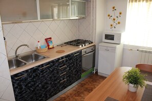 Fridge, microwave, oven, dishwasher - Central two room apartment. (Sector 3)