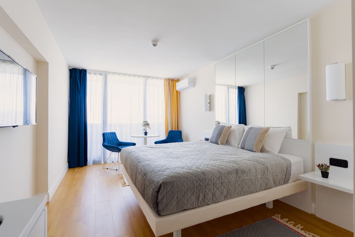 Standaard studio | 1 slaapkamer, lakens van Egyptisch katoen, luxe beddengoed
