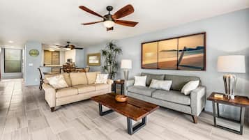 Leilighet, flere senger (Keauhou Kona Surf & Racquet Club#6-10) | Oppholdsområde