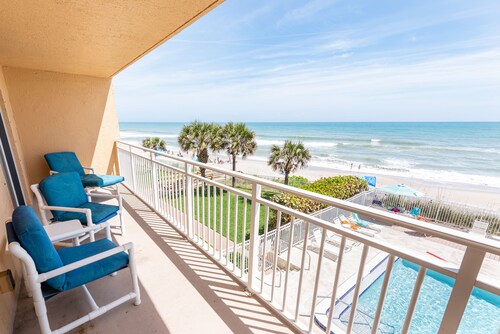 Oceanfront 2BR Condo 3rd Floor Balcony Views Indian Harbour Beach