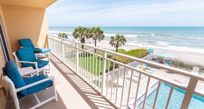 Oceanfront 2BR Condo 3rd Floor Balcony Views Indian Harbour Beach