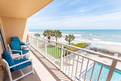 Oceanfront 2BR Condo 3rd Floor Balcony Views Indian Harbour Beach