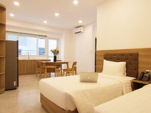 Appartement Supérieur, 2 chambres, coin cuisine, vue ville
