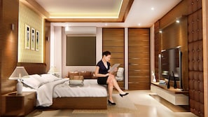 In-room safe, laptop workspace, soundproofing, iron/ironing board