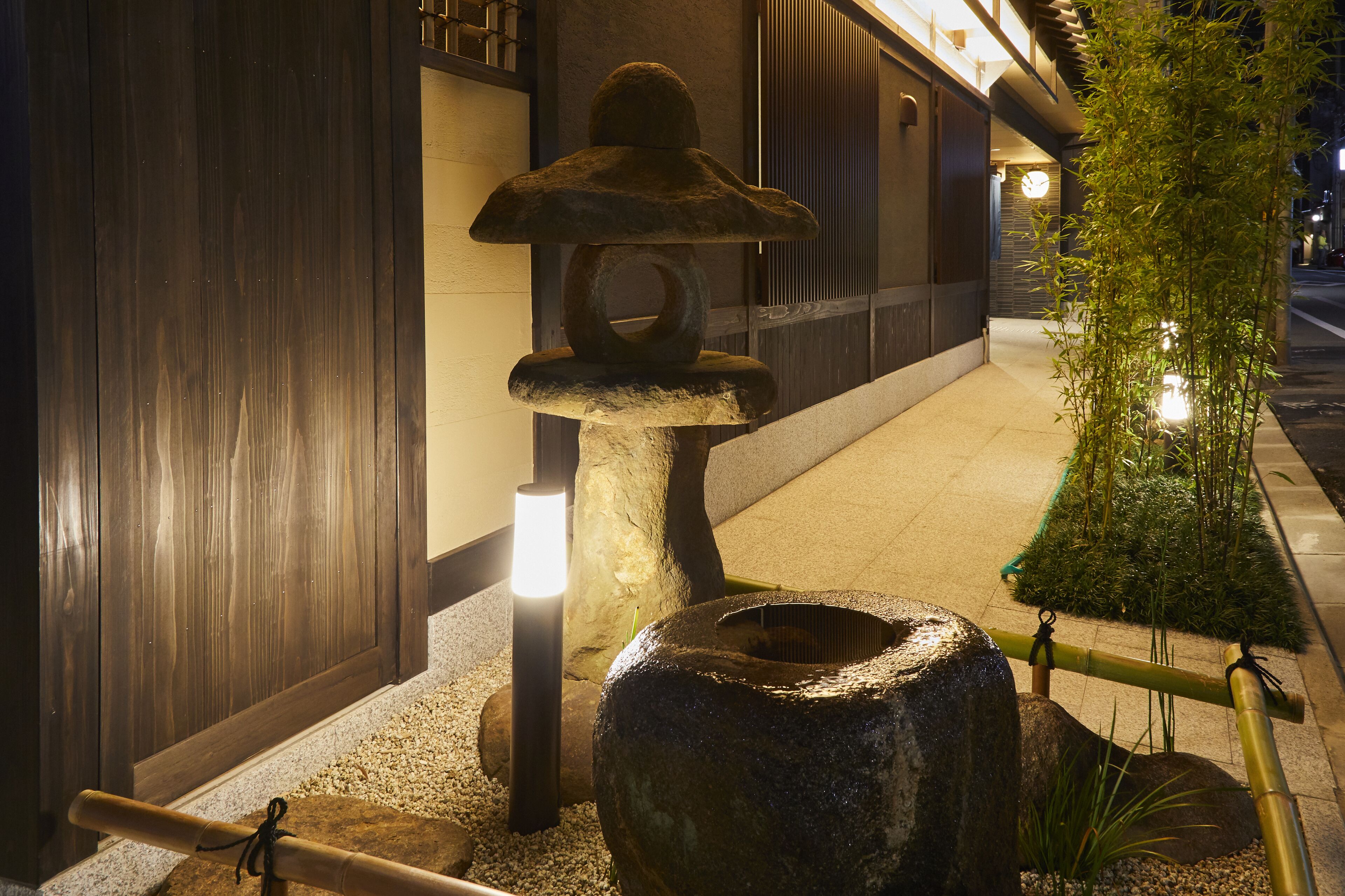 Front of property – evening/night