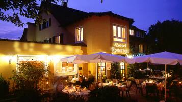 Front of property – evening/night