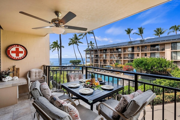 Appartamento, letti multipli (Kona Makai 2-201) | Ristorazione all'aperto