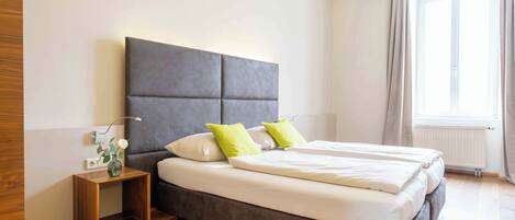 Double Room | Desk, blackout drapes, free WiFi, bed sheets