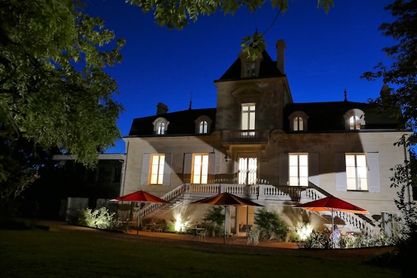 Front of property – evening/night
