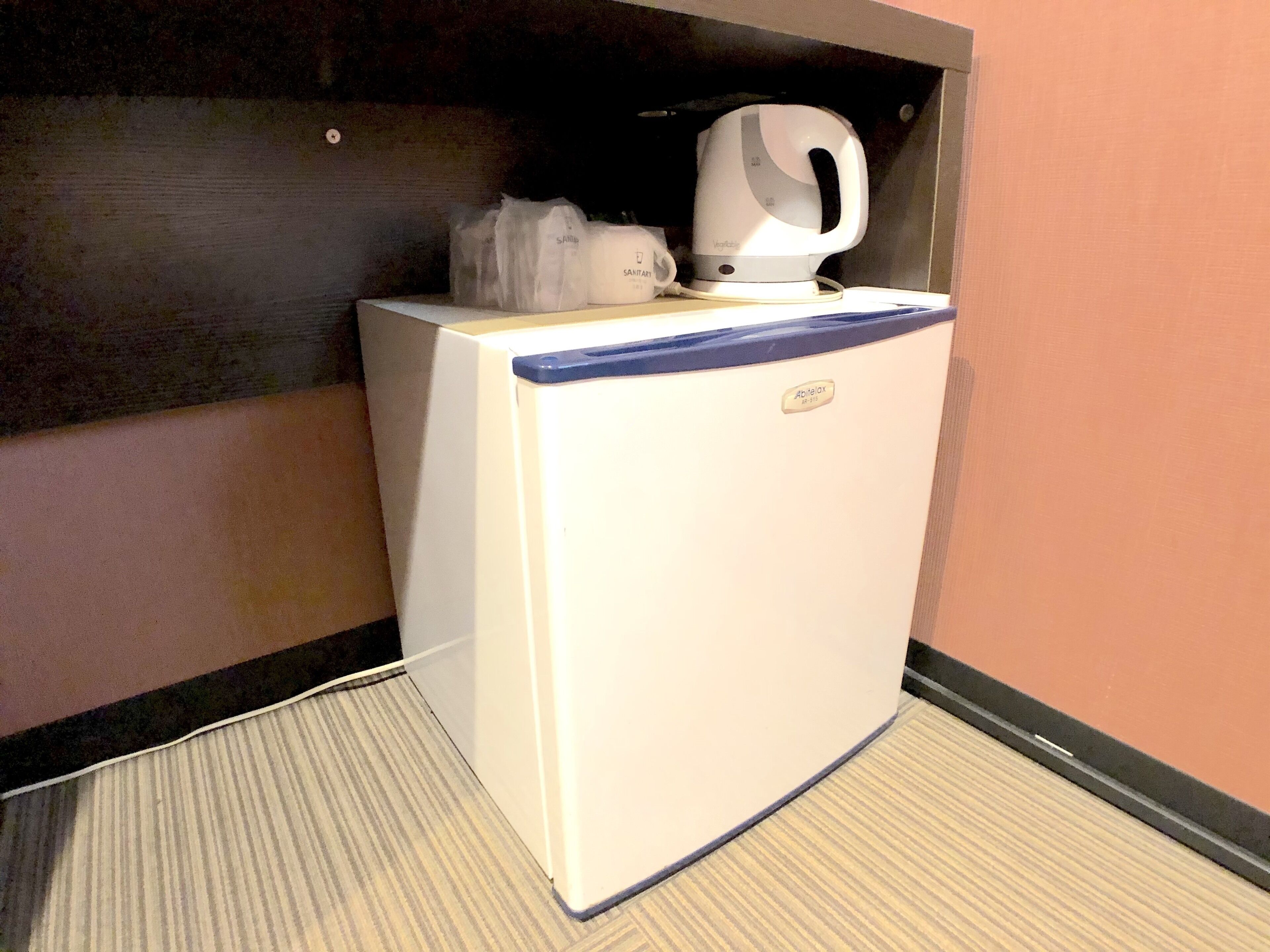 economy double room, smoking, second floor, must check-in between 3 pm and 6 pm | mini fridge