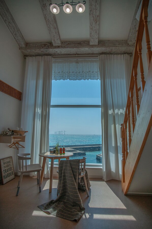 Duplex standard, 1 cama Queen, vista para o oceano (2) | Wi-Fi de cortesia