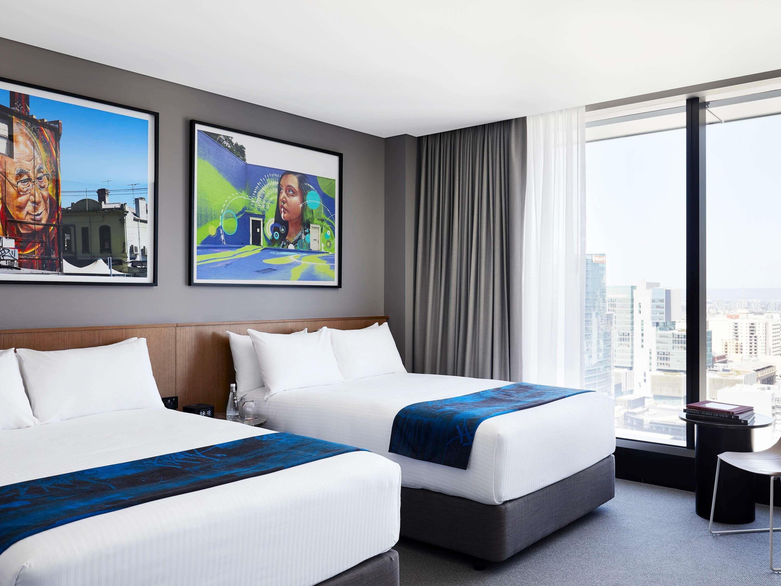 Twin Room, 2 Double Beds (Adnate)