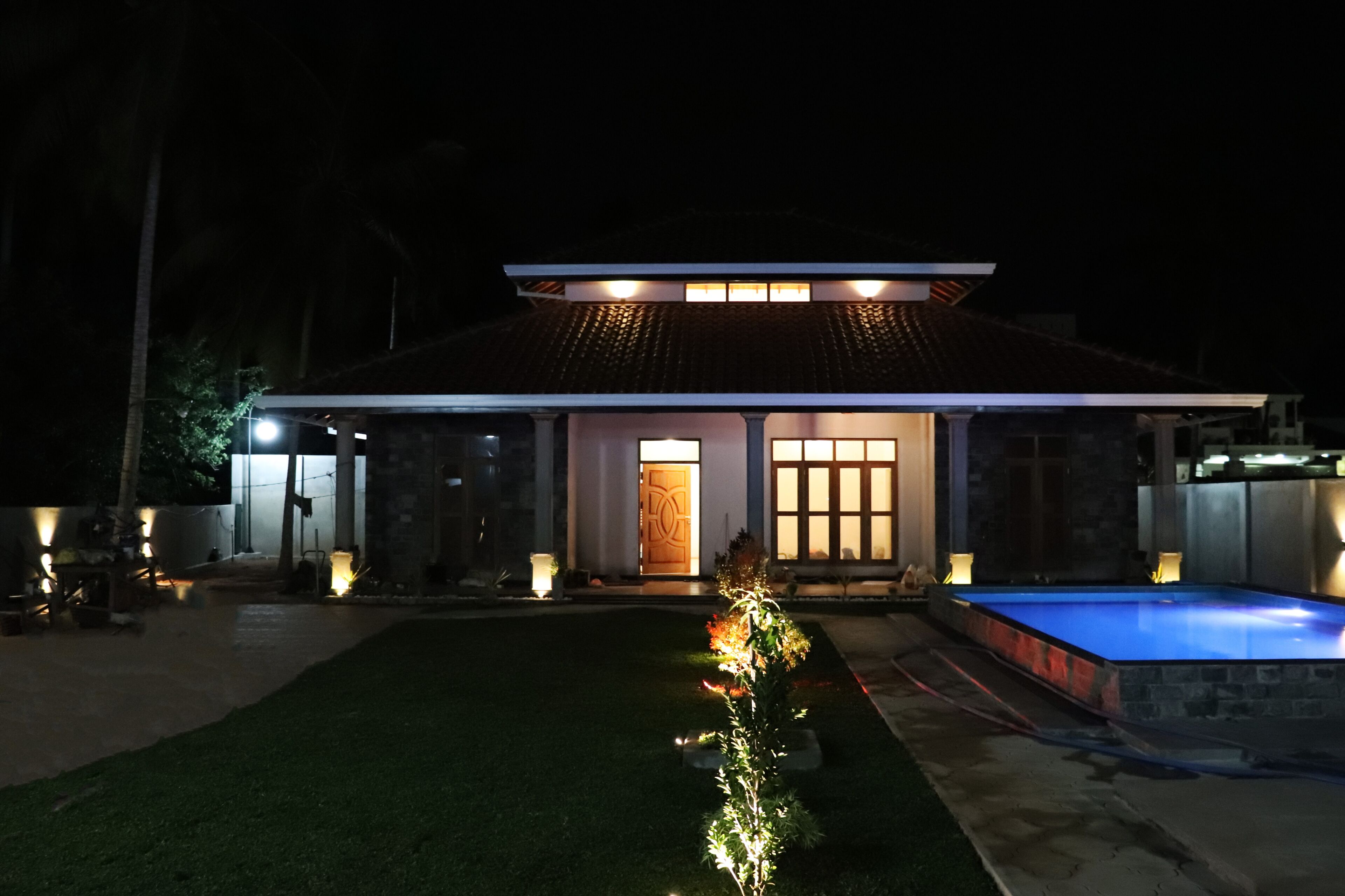 Front of property - evening/night